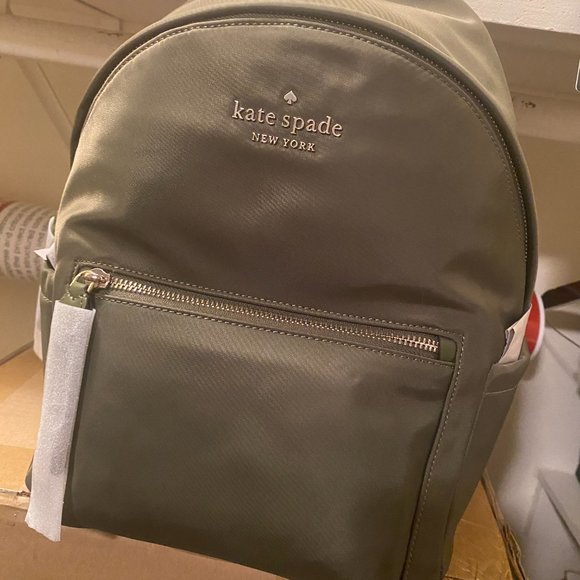 Kate Spade Olive Medium Backpack - Picture 1 of 2
